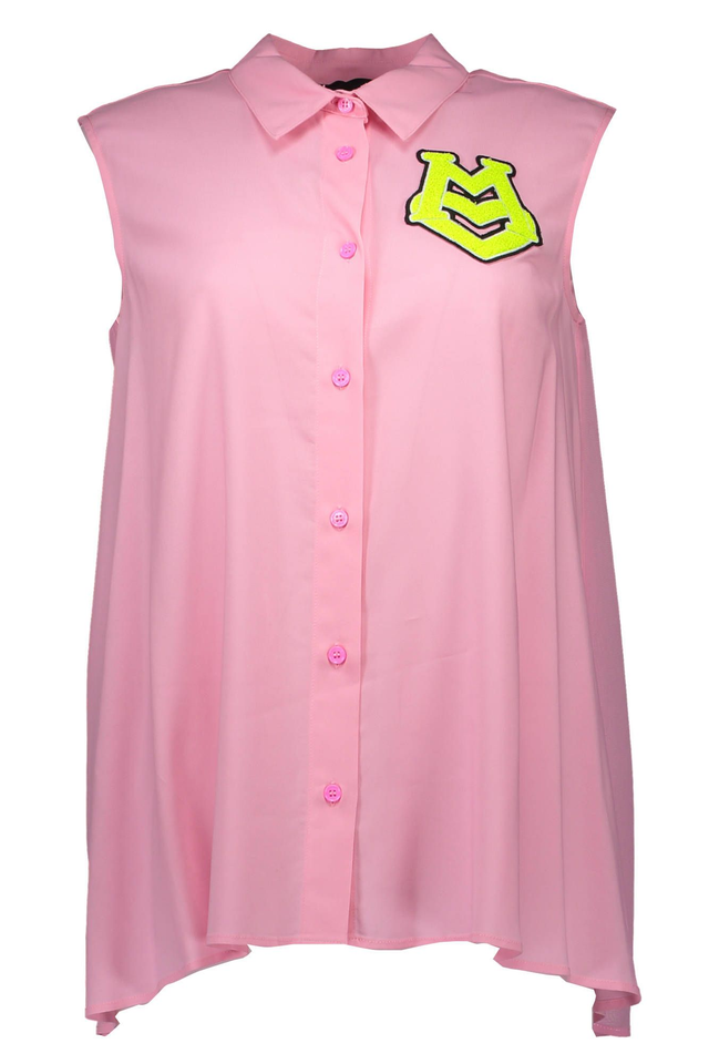 LOVE MOSCHINO CAMICIA SENZA MANICHE DONNA ROSA