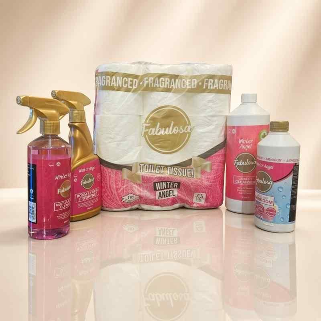 Fabulosa Winter Angel Home Care Bundle – 5 Piece Set | Household Cleaning
