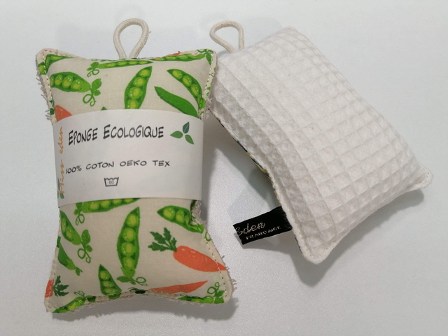 Eponge Nid D'abeille Petits pois carotte