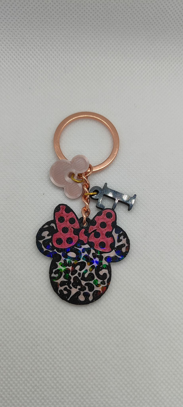 Llavero "Minnie Animal Print" - personalizado