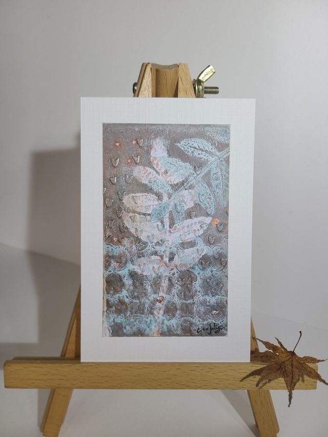 Carte végétale gaufrée