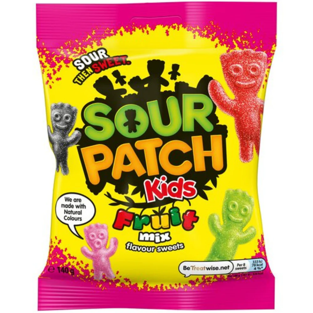 Sour Patch Kids Fruit Mix Bag (140g)  