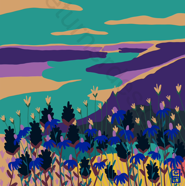 “Col de la Forclaz in all its Purple” Tirage Fine Art