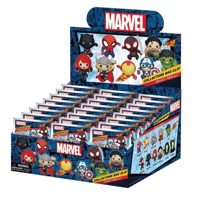 Marvel Classic 3D - 3D Foam Bag Clip (Singola Sorpresa) 💥✨