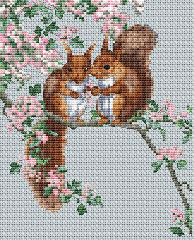 My Cross Stitch Squirrel’s Secrets Cross stitch Kit - NWCS01 (DMC) 
