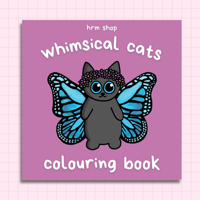 Whimsical Cats Colouring Book