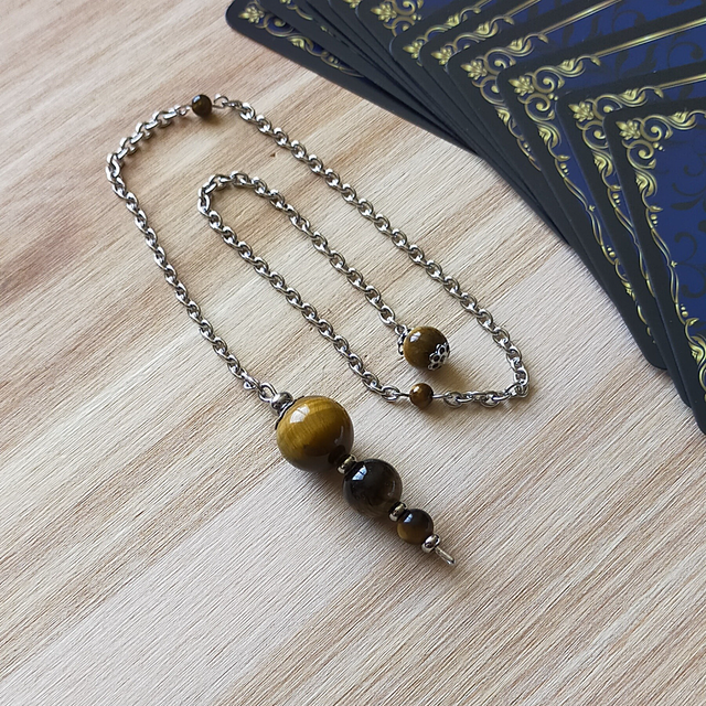 Pendule divinatoire œil de tigre – Tigrane II - 0015PD