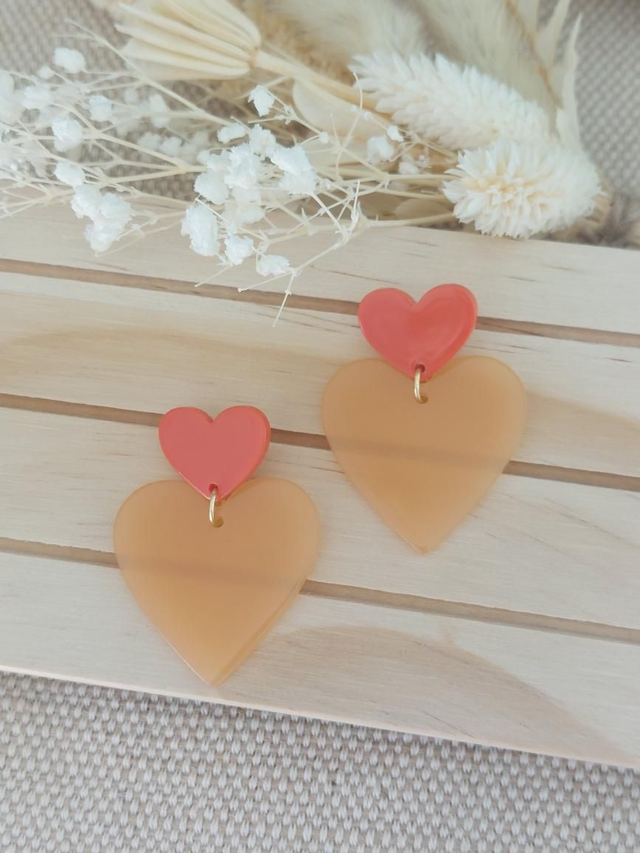 Boucles d'oreilles Héloise - orange