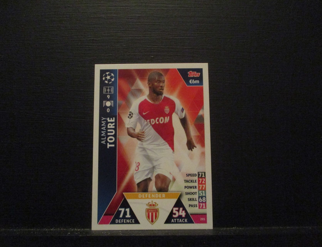 Almamy Toure - UEFA Champions League Match Attax 2018/19 Original Trading Card #295