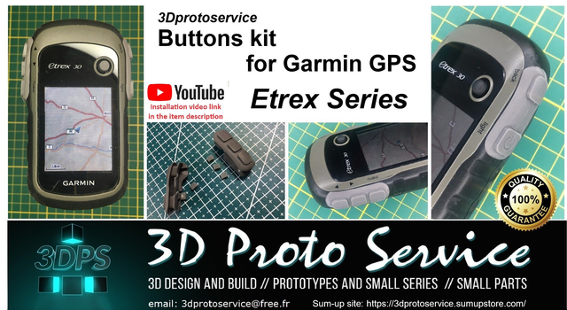 Garmin Etrex Buttons and joystick Cap kit / Cover Case Bouton