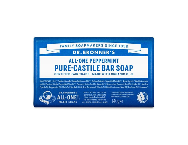 [Dr. Bronner's] Zeepblok - Pure Castile - Pepermunt