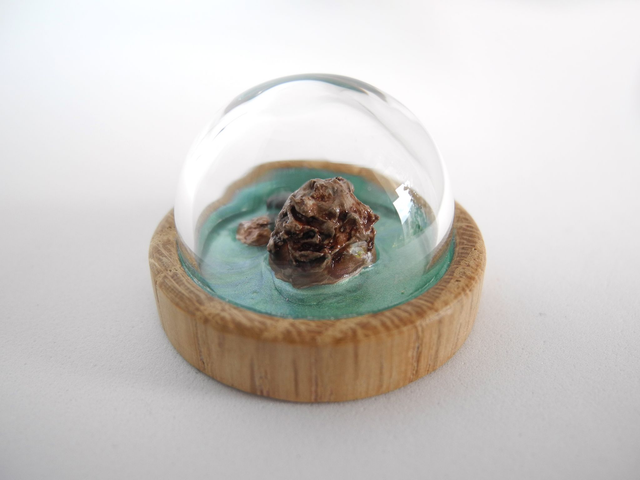Snow monkey in a hot spring - miniature pendant for Japan enthusiasts