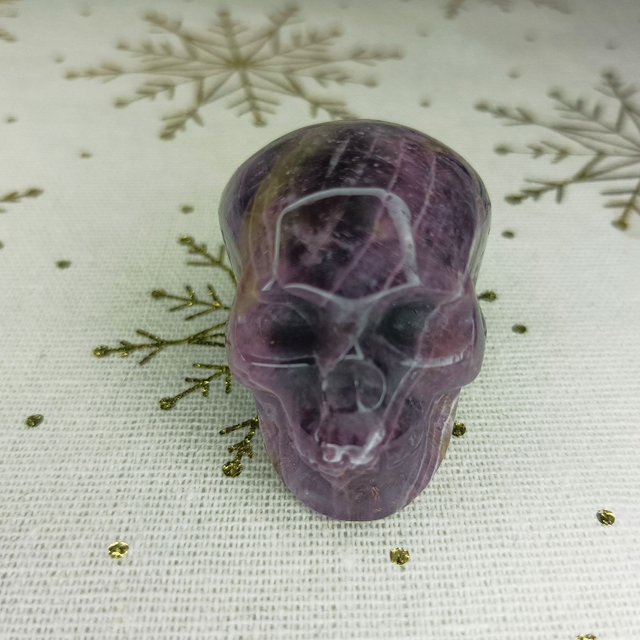 Améthyste Violette / Crâne Sculpté / 70 gr / Grade A