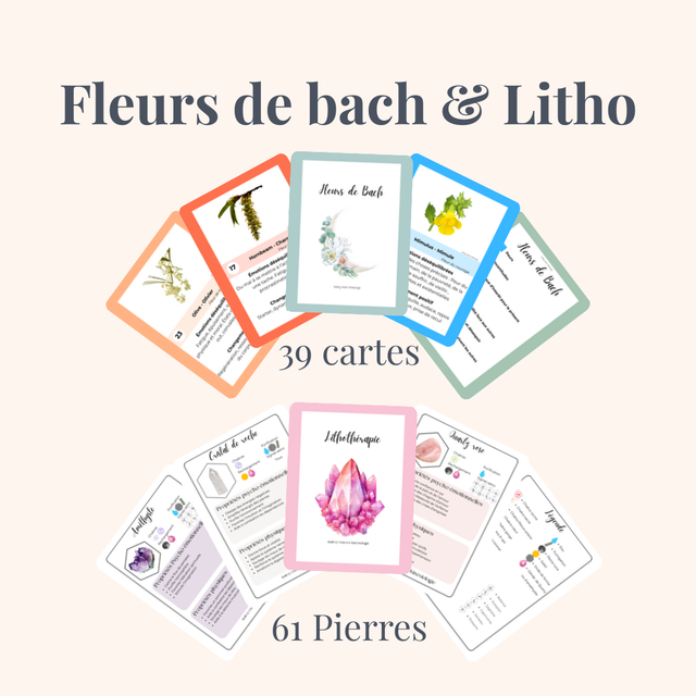 KinésioKit lithothérapie &amp; fleurs de Bach 