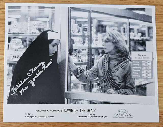Kathleen Feeney Autograph (as Nun Zombie from Dawn of the Dead)