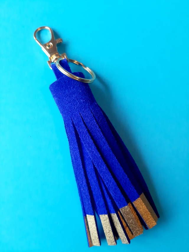SALE! Suede tassel clip keyrings