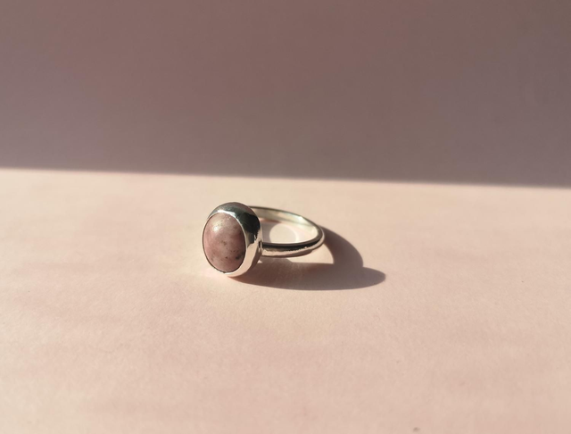 Rhodonite Sterling Silver Ring