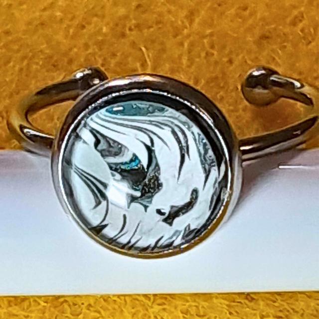 LAGUNE - Bague ajustable - Métal argenté