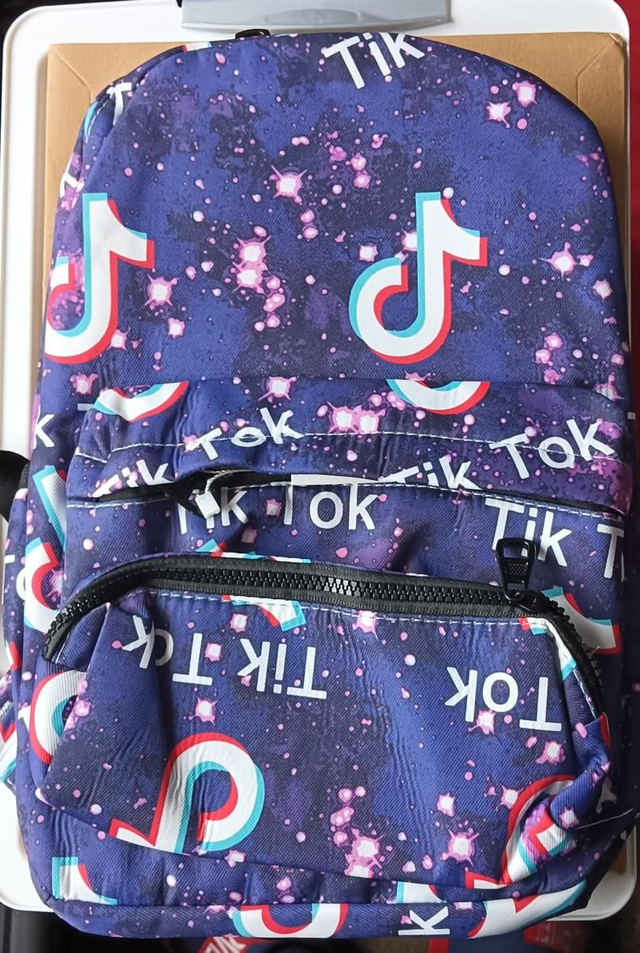 Kids Cosmic Tik Tok Backpack and Pencil Case.