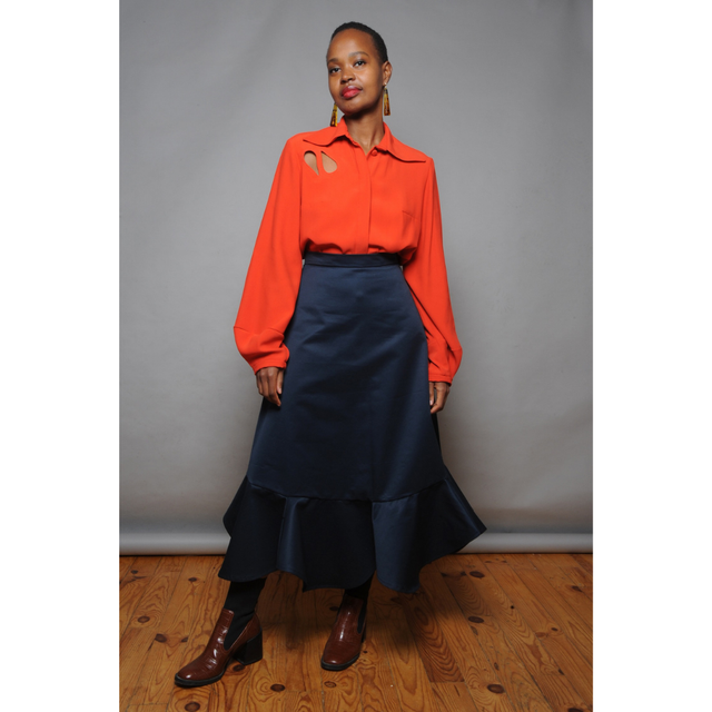 1. La Jupe Hibiscus Deep Green