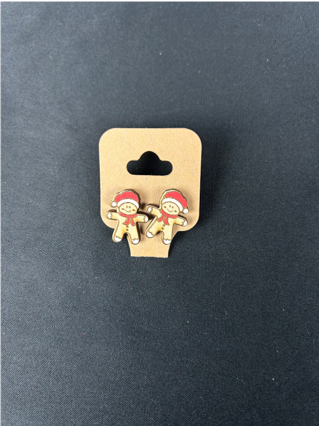 Boucles d&#039;oreilles - Bonhomme de Pain d’Épices