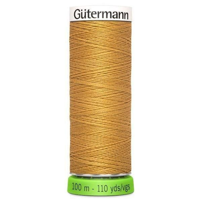 Gutermann Sew All Recycled rPET Thread. 100m. 968 - gold