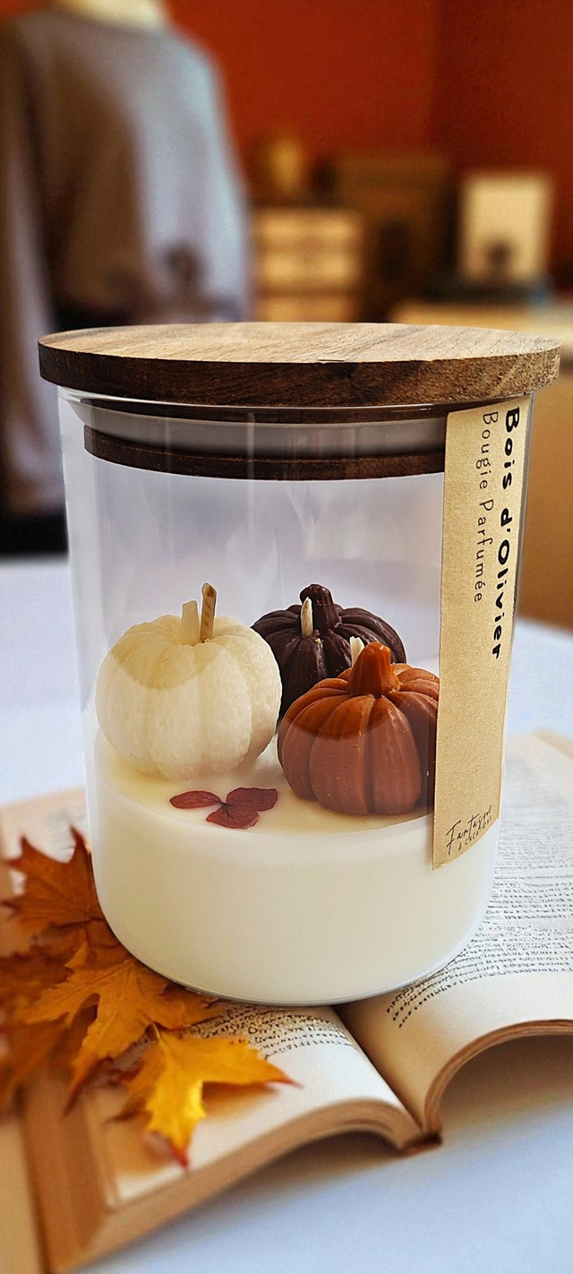 ✨ Bougie parfumée – Bois d’Olivier