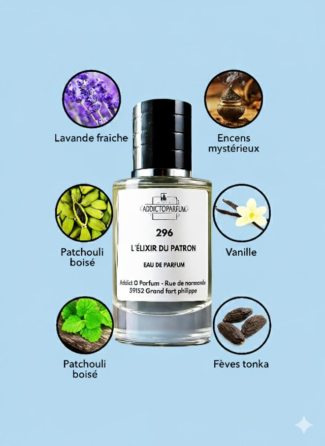 Addict O Parfum - 296 - Équivalent Boss Bottled Elixir Hugo Boss 