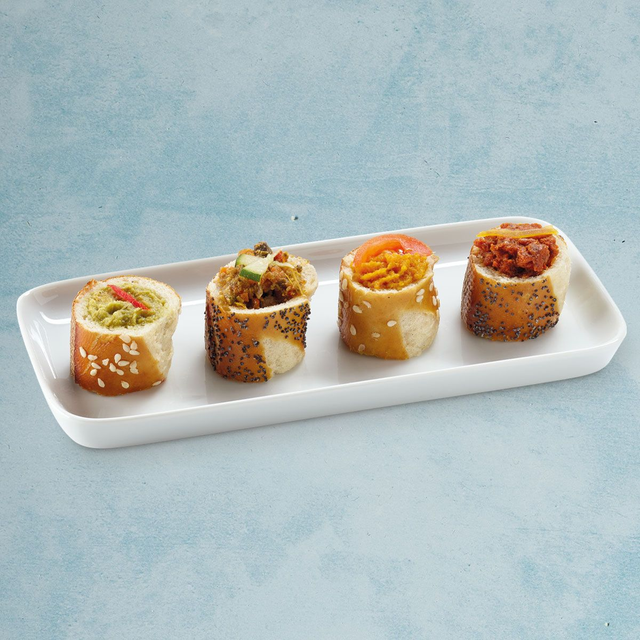 840649 Mini Laugen-Canapes ca. Ø 3.5cm/vegan (96x15g)