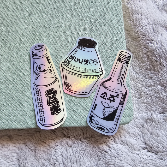 Stickers "Boissons asiatiques" Holographiques
