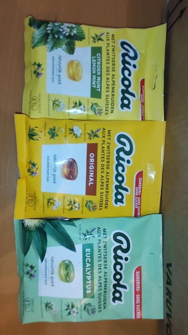 Ricola - bonbons met zwitserse alpenkruiden (suikervrij) 
