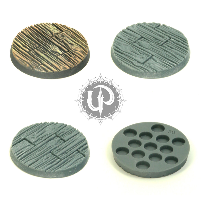 30mm Hardwood themed base