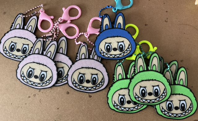 3D printed labubu keychain