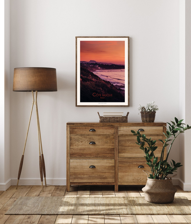 Affiche - Bidart - La vue plein sud