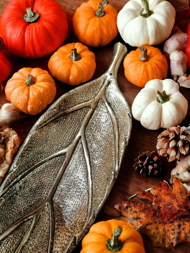 Porte-encens "Feuille" en métal