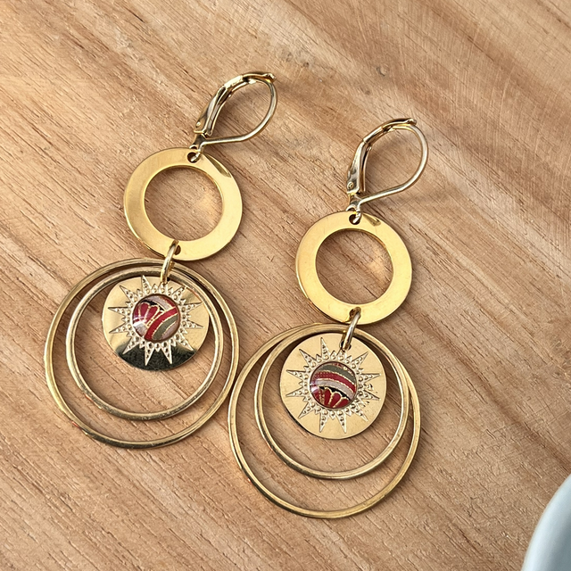 Boucles d’oreilles acier inoxydable 