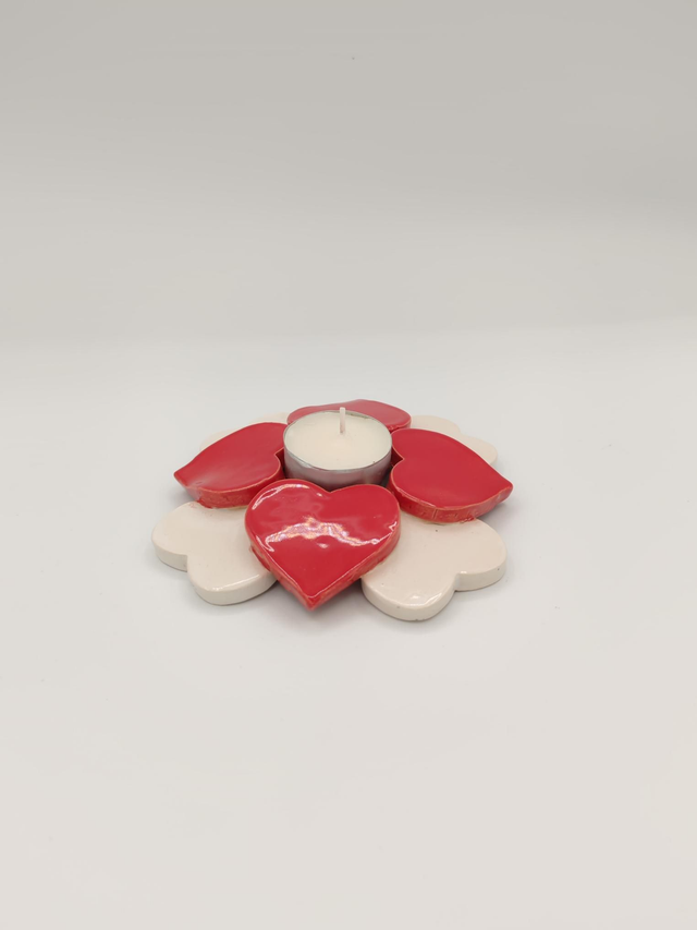 Photophore "Cœur de fleur"