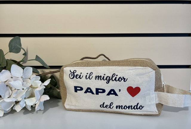 Beauty case " Sei il miglior papà del mondo"