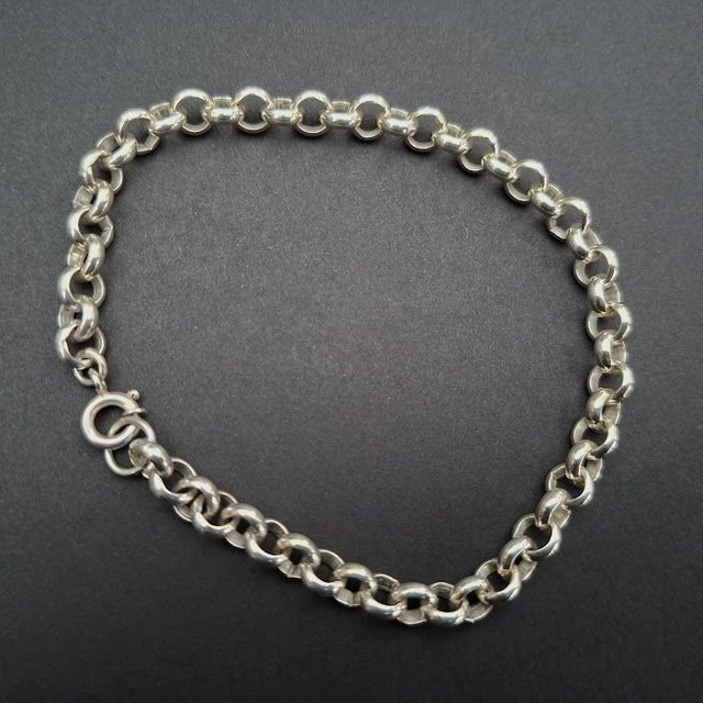 Jasseron armband 6mm zilver 