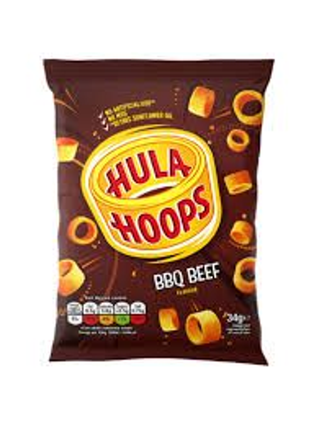 Hula Hoops BBQ Beef 34g