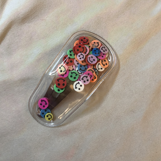 Barrette clic clac smiley