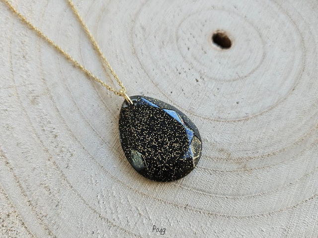 Black & Gold Jewel (P049)