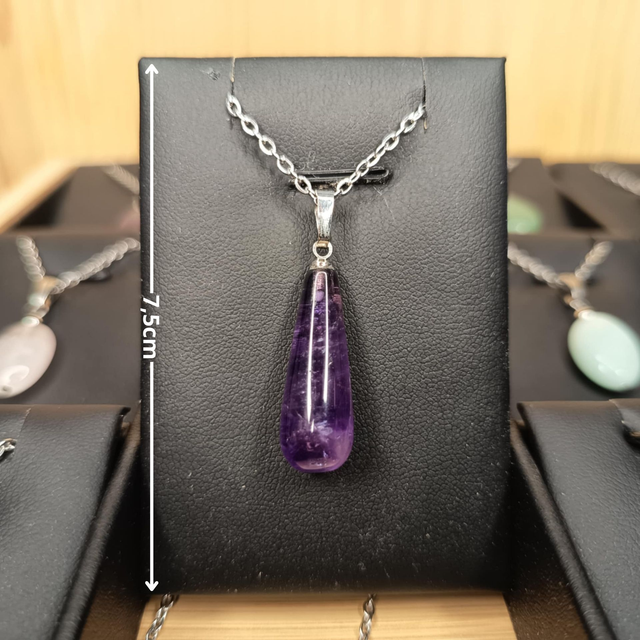 Améthyste goutte - Pendentif