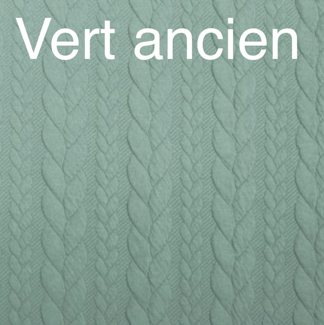 Torsadé vert ancien