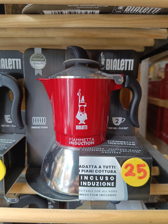 Bialetti Fiammetta Rossa Induzione 2 tazze
