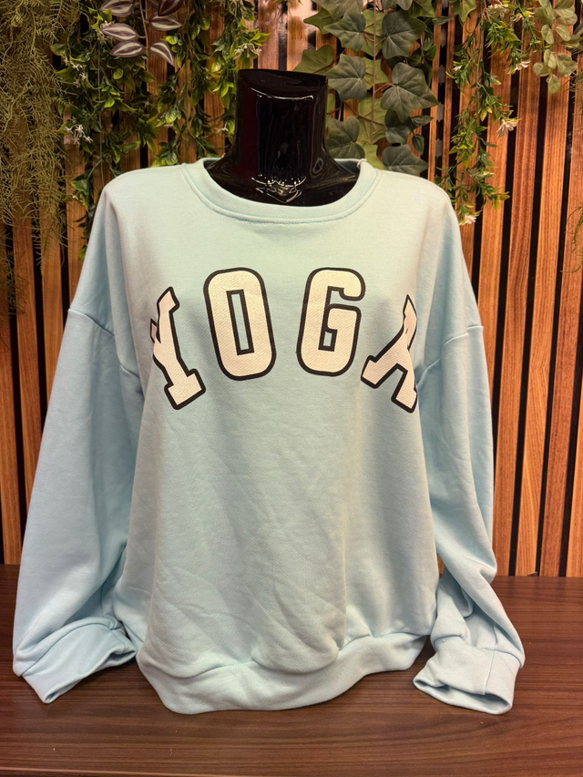 Sweater YOGA - Licht blauw