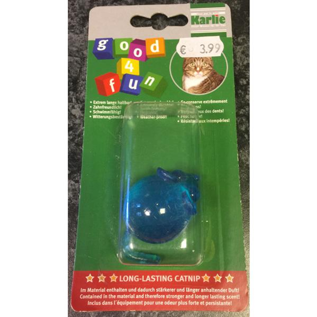 Karlie good 4 fun rubber muis met catnip