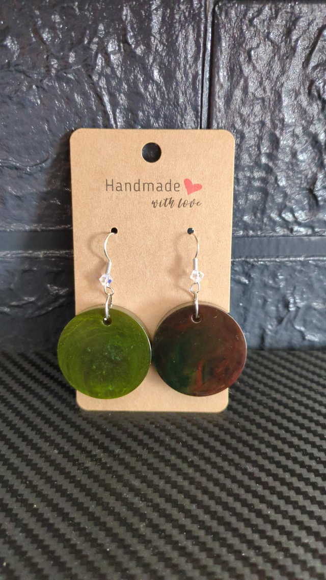 Boucles d&#039;oreilles (vert)