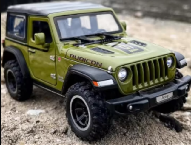 DieCast model van metaal Jeep Wrangler Rubicon (1:32)