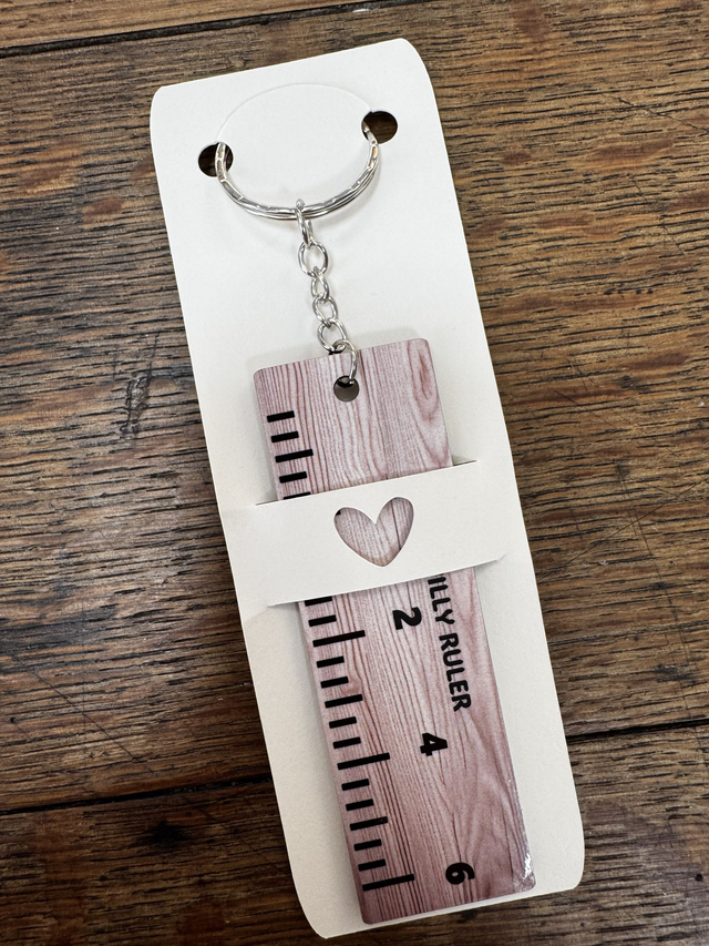 Willy Ruler Keyring